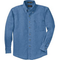 Men's Long Sleeve Denim Shirt